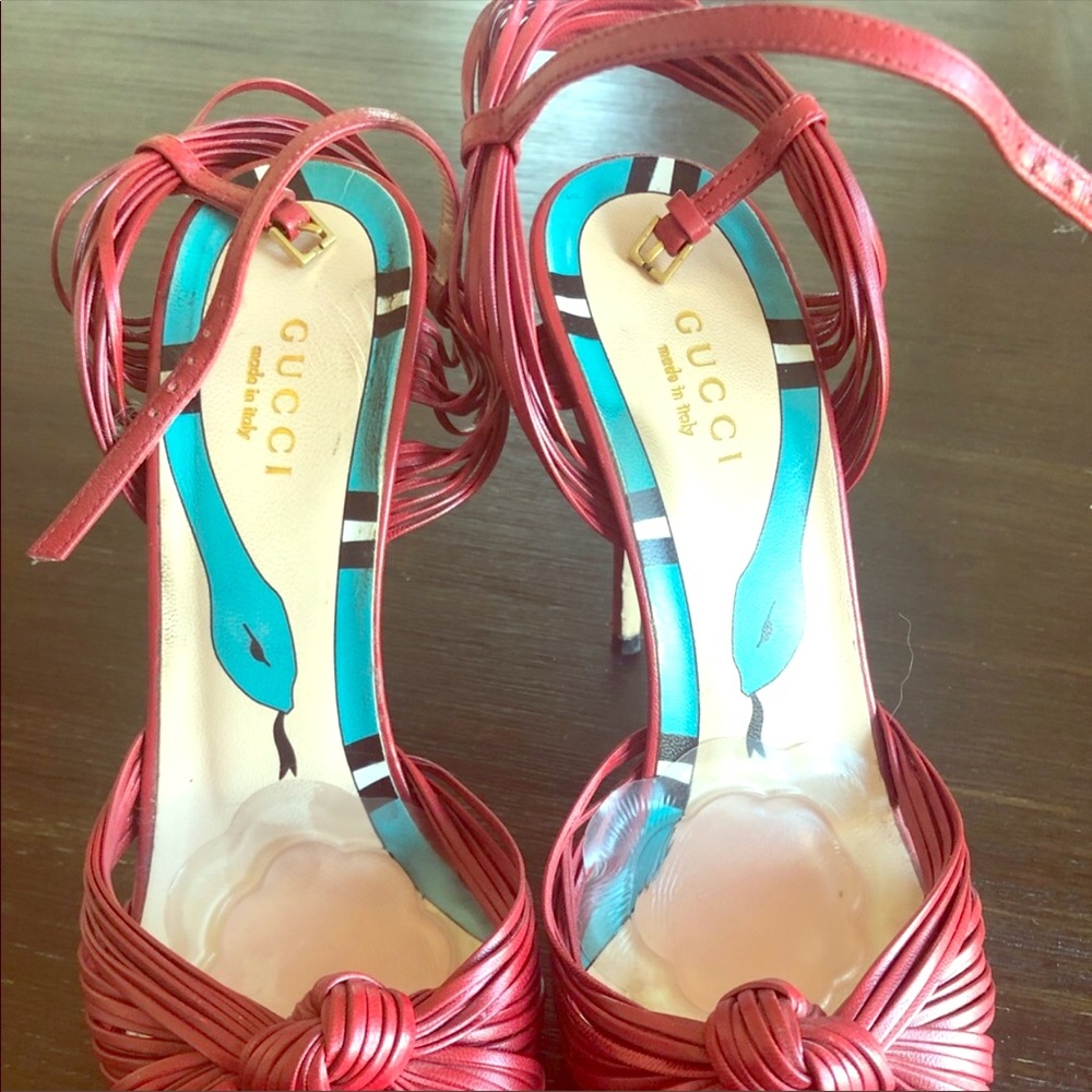 Gucci Red Sandals
